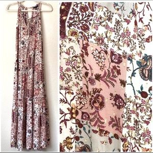 NWT Anthropologies DREW Naomi Vintage Floral Natural Morocco  Maxi Dress